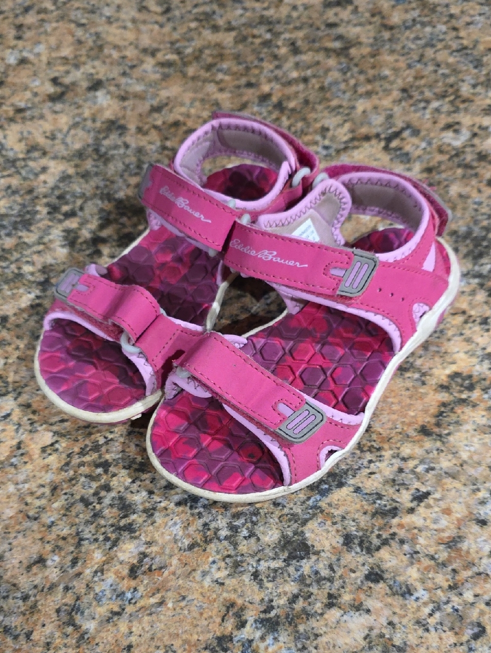 Eddie Bauer Bright Pink Girls'  Sandals Size 12Y